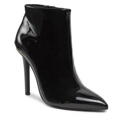 Botki Just Cavalli. Czarne botki Just Cavalli, bez wzorów, bez obcasa, na szpilce, bez zapięcia. Za 1,319.00 zł.