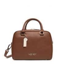 Nine West Torebka CEO-Brooklyn-Bliss-LX10159 Brązowy. Brązowe torebki klasyczne Nine West, bez wzorów, z materiału, bez dodatków. Za 369.99 zł.