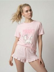 Piżama dwuczęściowa z domieszką wiskozy Marie - różowy. Czerwone piżamy Sinsay, bez wzorów, z wiskozy, bez ramiączek. Za 49.99 zł.