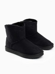 ISLAND BOOT Botki zimowe "Watt" w kolorze czarnym rozmiar: 36. Czarne botki Island Boot, na zimę, bez wzorów, z materiału, bez obcasa, bez zapięcia. Za 123.25 zł.