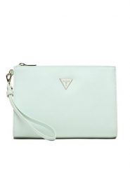 Guess Kosmetyczka Not Coordinated Accessories PW1550 P3119 Zielony. Zielone kufry i kosmetyczki Guess, z aplikacjami, ze skóry, bez dodatków. Za 209.99 zł.