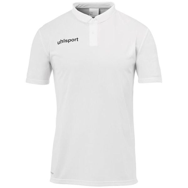 Polo Uhlsport Essential. Białe koszulki polo Uhlsport, xl, bez wzorów, z poliesteru, bez kołnierzyka, bez ramiączek. Za 167.00 zł.