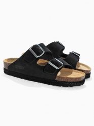 Sunbay Klapki "Turmero" w kolorze czarnym rozmiar: 38. Czarne klapki Sunbay, bez wzorów, z otwartym noskiem, bez obcasa. Za 215.95 zł.