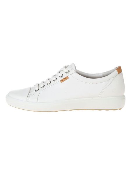 Ecco Sneakersy "SOFT 7" w kolorze białym rozmiar: 41. Białe trampki ecco, bez wzorów, ze skóry, bez zapięcia. Za 307.46 zł.