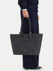 Beverly Hills Polo Club Torebka EO-BHPC-C-016-10 Szary. Szare shopper Beverly Hills Polo Club, bez wzorów, ze skóry, bez dodatków. Za 299.99 zł.