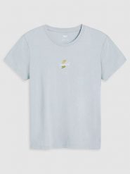 Levi's Koszulka w kolorze błękitnym rozmiar: S. Niebieskie bluzki Levi's®, s, bez wzorów, z bawełny, bez kołnierzyka, bez ramiączek. Za 65.69 zł.