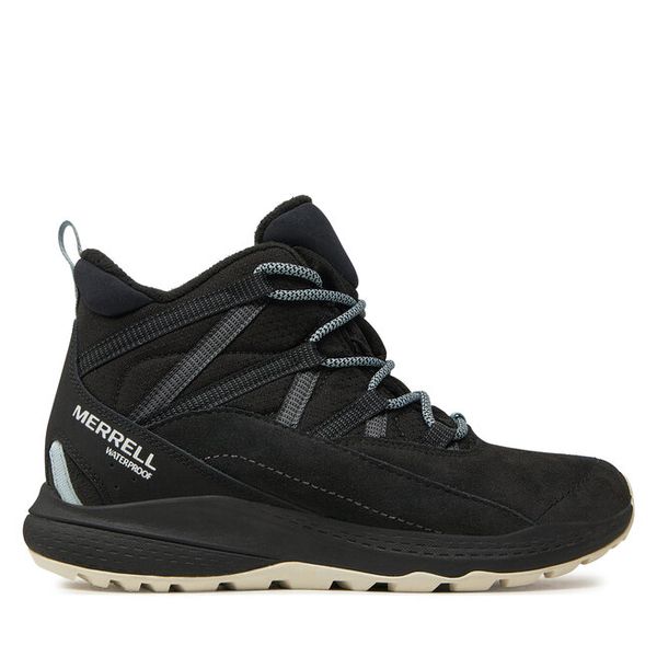 Trekkingi Merrell. Czarne obuwie sportowe Merrell, bez zapięcia, trekkingowe. Za 359.99 zł.
