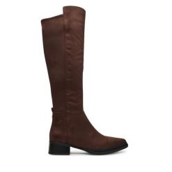 Muszkieterki MICHAEL Michael Kors. Brązowe kozaki MICHAEL Michael Kors, bez obcasa, na płaskiej podeszwie, bez zapięcia. Za 879.99 zł.