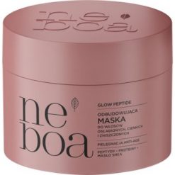 NEBOA, Glow Peptide, maska do włosów osłabionych, cienkich i zniszczonych, odbudowująca, 300 ml. Odżywki do włosów NEBOA. Za 44.99 zł.