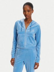 Juicy Couture Bluza Madison JCWA122001 Niebieski Slim Fit. Niebieskie bluzy Juicy Couture, l, bez wzorów, z syntetyku, bez kaptura. Za 269.99 zł.