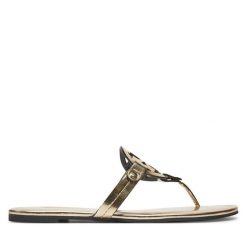 Japonki Tory Burch. Żółte klapki Tory Burch, bez wzorów, bez obcasa. Za 769.99 zł.