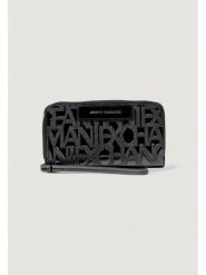 Armani Exchange Duży Portfel Damski XW001606 AF17290 UC001 Czarny. Czarne portfele Armani Exchange, bez wzorów, ze skóry. Za 379.99 zł.