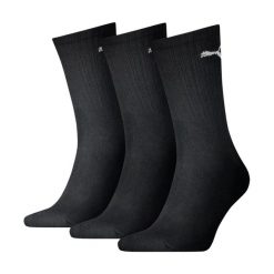 Lekkie Skarpety Sportowe Unisex Dla Dorosłych (zestaw 3 Sztuk). Czarne skarpety Puma, bez wzorów. Za 64.99 zł.