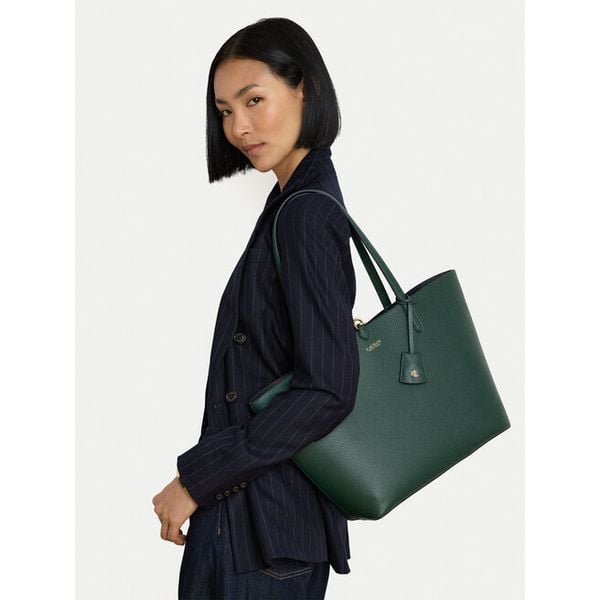 Torebka LAUREN RALPH LAUREN. Zielone shopper Lauren Ralph Lauren, bez wzorów, bez dodatków. Za 989.99 zł.