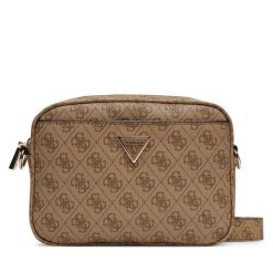 Torebka Guess. Brązowe listonoszki Guess, z aplikacjami, bez dodatków. Za 549.99 zł.