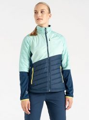 Dare 2b Kurtka hybrydowa "Lexan" w kolorze turkusowo-granatowym rozmiar: 42. Niebieskie kurtki sportowe Dare 2b, bez wzorów, bez kaptura, outdoorowe. Za 154.43 zł.