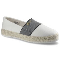 Białe Espadryle Big Star Lekkie Damskie Buty. Białe espadryle Big Star, bez wzorów, bez obcasa, bez zapięcia. Za 89.99 zł.