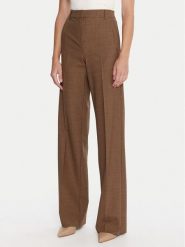 Marella Spodnie materiałowe Tales 2523136241 Beżowy Regular Fit. Brązowe spodnie materiałowe Marella, bez wzorów, z materiału. Za 1,019.00 zł.