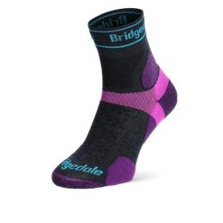 Skarpety do biegania Bridgedale UL T2 MERINO 3/4 LD. Fioletowe skarpety Bridgedale, bez wzorów. Za 79.99 zł.