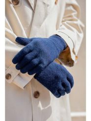 INKA BRAND Kaszmirowe rękawiczki w kolorze granatowym rozmiar: onesize. Niebieskie rękawiczki INKA BRAND, bez wzorów, z kaszmiru. Za 204.96 zł.