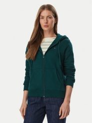 Tommy Jeans Bluza Flag DW0DW19729 Zielony ciemny Regular Fit. Zielone bluzy Tommy Jeans, xs, bez wzorów, z bawełny, bez kaptura. Za 369.99 zł.