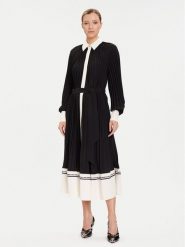 KARL LAGERFELD Sukienka koszulowa A4W13047 Czarny Regular Fit. Czarne sukienki KARL LAGERFELD, bez wzorów, z syntetyku, bez kołnierzyka, bez ramiączek, koszulowe. Za 1,499.00 zł.