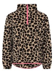 Zwillingsherz Bluza polarowa "Leo Classic" w kolorze beżowym rozmiar: S. Brązowe bluzy sportowe Zwillingsherz, s, bez wzorów, z polaru, bez kaptura. Za 136.13 zł.