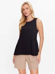 United Colors Of Benetton Sweter 3BL0D1044 Czarny Regular Fit. Czarne swetry United Colors of Benetton, s, bez wzorów, z bawełny, bez ramiączek. Za 59.99 zł.