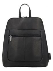 Beagles Skórzany plecak "Benidorm" w kolorze czarnym - 25 x 29 x 9 cm rozmiar: onesize. Czarne plecaki Beagles, bez wzorów, z materiału. Za 173.99 zł.