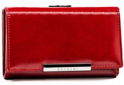 Portfel damski 4U Cavaldi PX23-21-BL czerwony. Czerwone portfele 4U Cavaldi, bez wzorów, ze skóry. Za 51.99 zł.