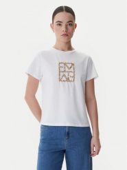 Marella T-Shirt Tema 2615971031 Biały Regular Fit. Białe t-shirty Marella, m, bez wzorów, z bawełny, bez kołnierzyka, bez ramiączek. Za 379.99 zł.