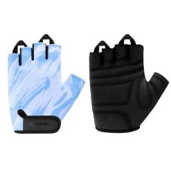 Rękawiczki rowerowe Spokey Ride. Niebieskie rękawiczki Spokey, bez wzorów, sportowe. Za 24.99 zł.