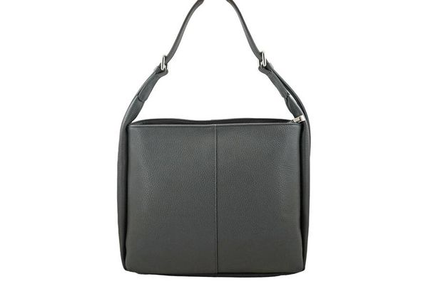 Shopperka skórzana BARBERINI'S 915-28. Szare shopper Barberini's, bez wzorów, ze skóry, biznesowe, na ramię, duże, bez dodatków. Za 329.99 zł.