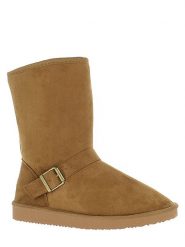 Blackfield Botki zimowe "Cooper" w kolorze jasnobrązowym rozmiar: 37. Brązowe botki Blackfield, na zimę, z aplikacjami, z materiału, z okrągłym noskiem, bez obcasa, bez zapięcia. Za 156.95 zł.