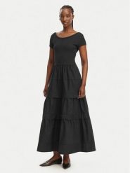 BOSS Sukienka codzienna C_Enight 50556386 Czarny Regular Fit. Czarne sukienki Boss, na co dzień, m, bez wzorów, z bawełny, bez kołnierzyka, bez ramiączek, proste. Za 899.99 zł.