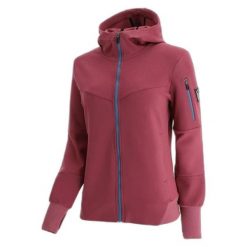 Damska bluza z kapturem zapinana na zamek Macron Athleisure SCC Panarea. Czerwone bluzy Macron, xl, bez wzorów, z kapturem. Za 339.80 zł.