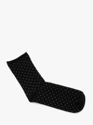 Bezuciskowe czarne skarpetki damskie. Czarne skarpety Ryłko, bez wzorów, z bawełny. Za 24.99 zł.