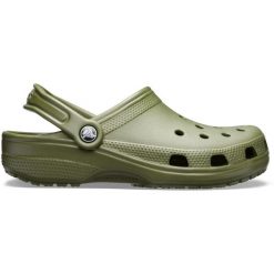 Japonki Crocs Classic, Dla obu płci. Zielone klapki Crocs, bez wzorów, z gumy, bez obcasa. Za 345.00 zł.