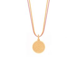 Naszyjnik ze sznurka AZTEC. Brązowe naszyjniki Lilou, ze stali. Za 145.00 zł.