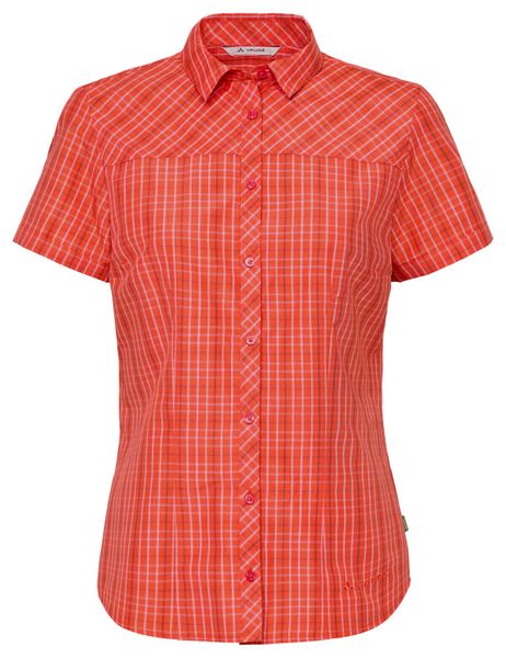 Koszula-bluzka damska Tacun Shirt II. Czerwone koszule Vaude, bez wzorów, z materiału, bez kołnierzyka, bez ramiączek. Za 239.00 zł.