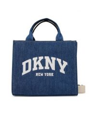 DKNY Torebka R52ADR57 Niebieski. Niebieskie torebki klasyczne DKNY, bez wzorów, z materiału, bez dodatków. Za 569.99 zł.