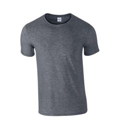 Koszulka Softstyle Dla Dorosłych Unisex. Szare bluzki GILDAN, xl, bez wzorów, sportowe, bez kołnierzyka, bez ramiączek. Za 33.99 zł.