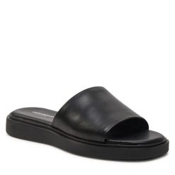 Klapki Vagabond Shoemakers. Czarne klapki Vagabond Shoemakers, bez wzorów, bez obcasa. Za 279.99 zł.