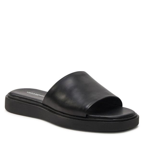 Klapki Vagabond Shoemakers. Czarne klapki Vagabond Shoemakers, bez wzorów, bez obcasa. Za 339.99 zł.