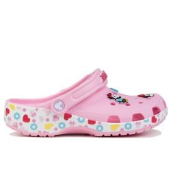 Sandały unisex Crocs MCKYFRNDS MINNIE. Białe sandały Crocs, bez wzorów, sportowe, bez obcasa, bez zapięcia. W wyprzedaży za 199.00 zł.