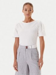 Tatuum Bluzka Kathia T2503.051 Biały Regular Fit. Białe bluzki Tatuum, s, bez wzorów, z bawełny, bez kołnierzyka, bez ramiączek. Za 149.99 zł.