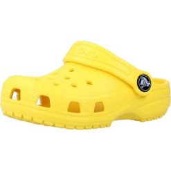 Klapki Crocs Model Classic Clog T Kolor żółty. Żółte klapki Crocs, bez wzorów, z gumy, bez obcasa. Za 175.99 zł.