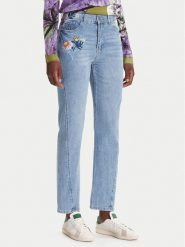 Desigual Jeansy Sunflower 25WWDD23 Niebieski Straight Fit. Niebieskie jeansy Desigual, bez wzorów. Za 489.99 zł.