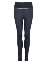 Peak Mountain Legginsy sportowe "Ashine" w kolorze czarnym rozmiar: M. Czarne legginsy Peak Mountain, m, bez wzorów, z materiału, z podwyższonym stanem. Za 126.99 zł.