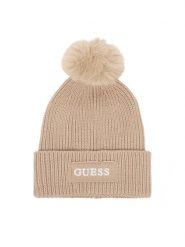 Guess Czapka AW5650 WOL01 Beżowy. Brązowe czapki Guess, z aplikacjami. Za 154.99 zł.